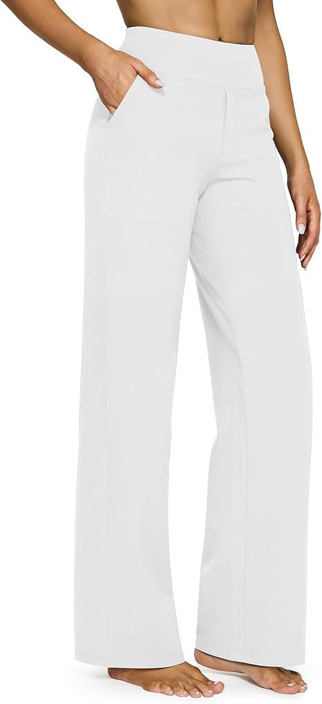 High-Waist-Hose mit weitem Bein
