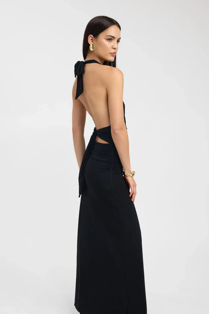 Neckholder-Maxikleid
