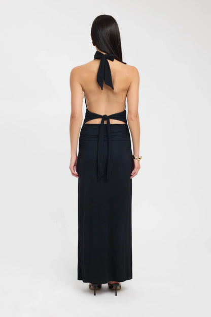 Neckholder-Maxikleid