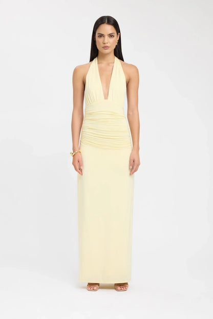 Neckholder-Maxikleid