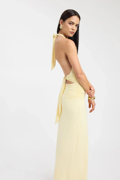Neckholder-Maxikleid