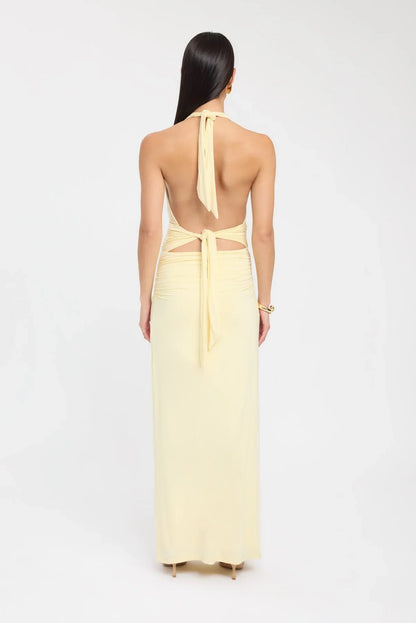 Neckholder-Maxikleid