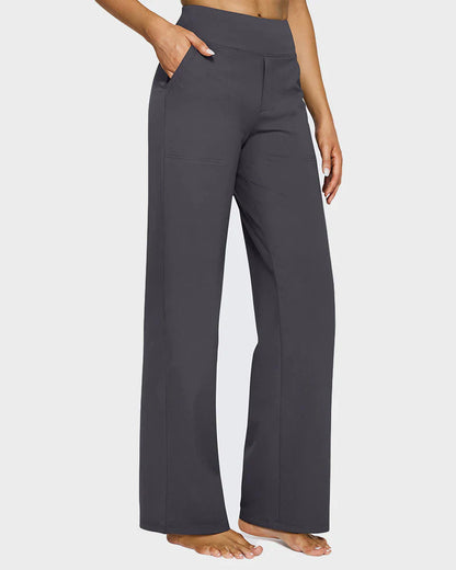 High-Waist-Hose mit weitem Bein
