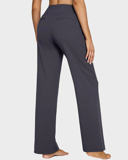 High-Waist-Hose mit weitem Bein