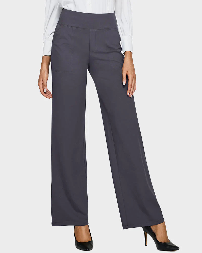 High-Waist-Hose mit weitem Bein
