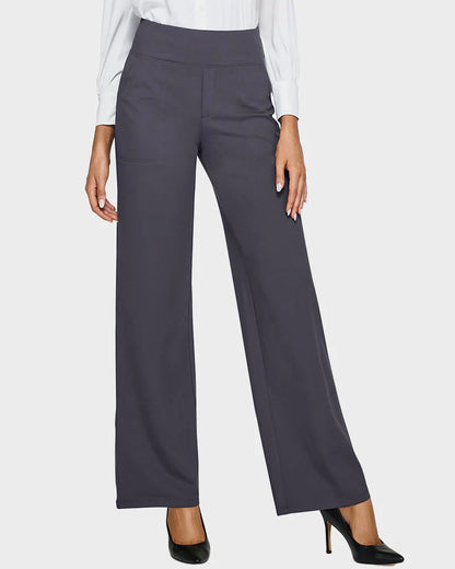 High-Waist-Hose mit weitem Bein