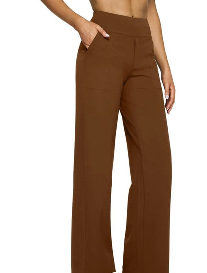 High-Waist-Hose mit weitem Bein