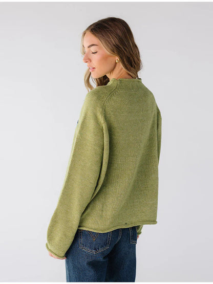 Olive Fisherman Pullover