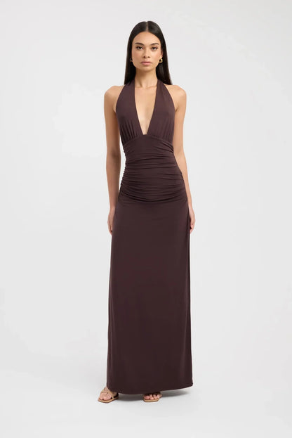 Neckholder-Maxikleid