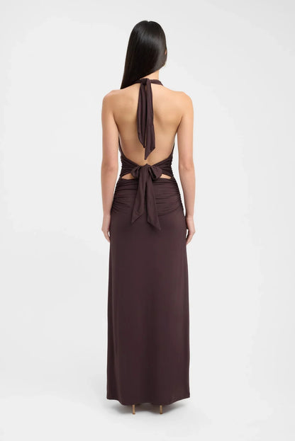 Neckholder-Maxikleid