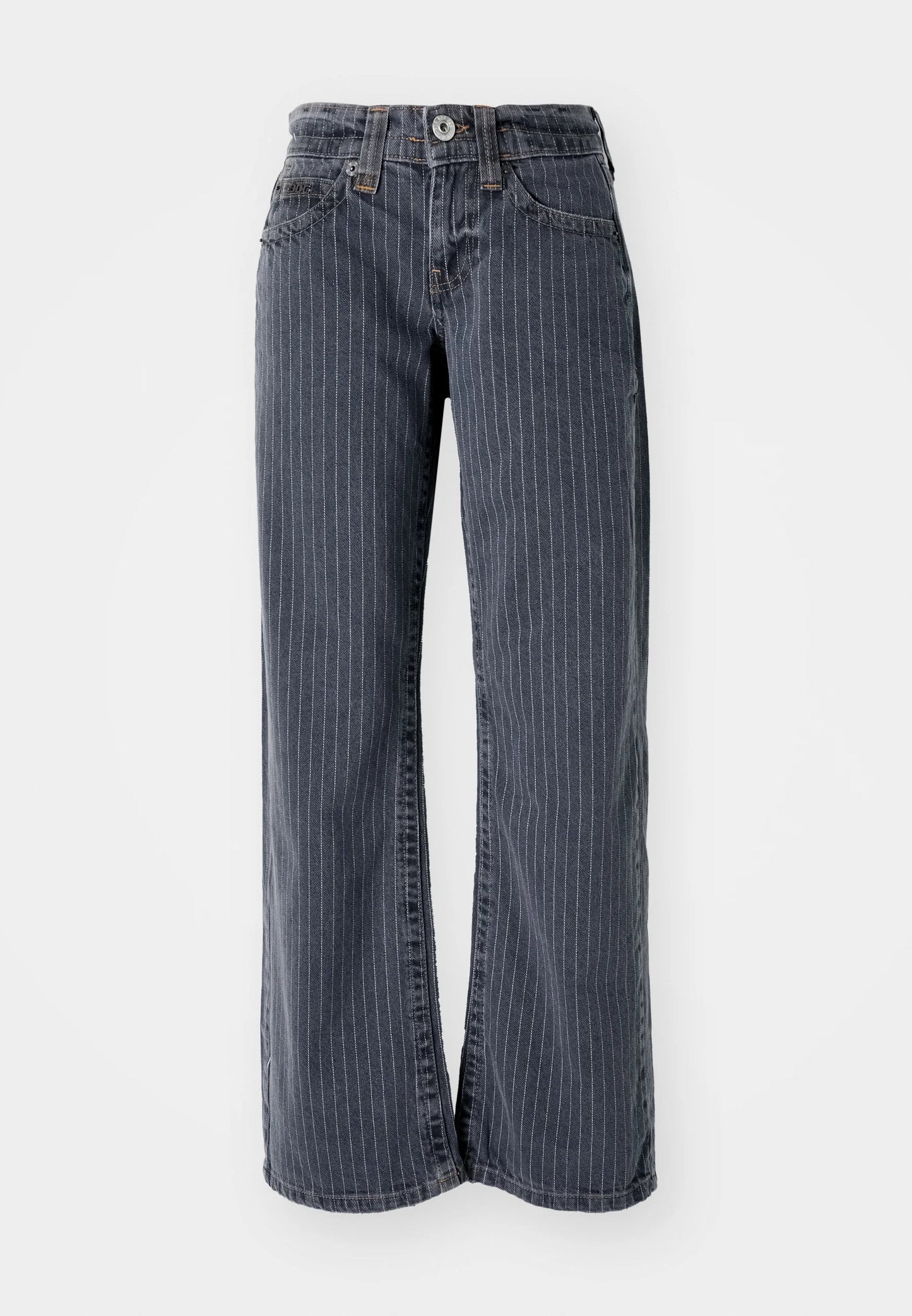 Jeans mit grauen Streifen