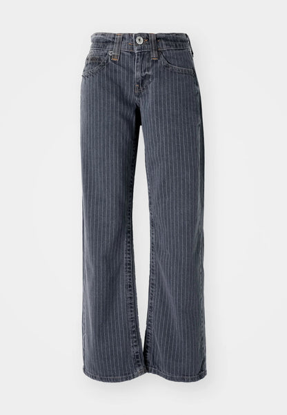 Jeans mit grauen Streifen
