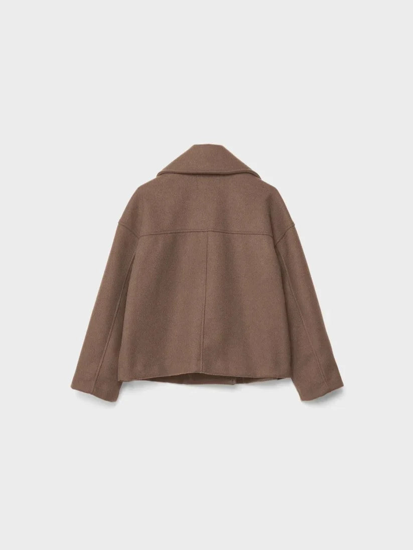 Kurze zweireihige Wolljacke