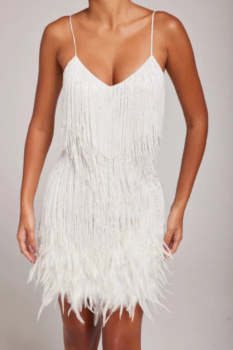 Fringed-Federkleid