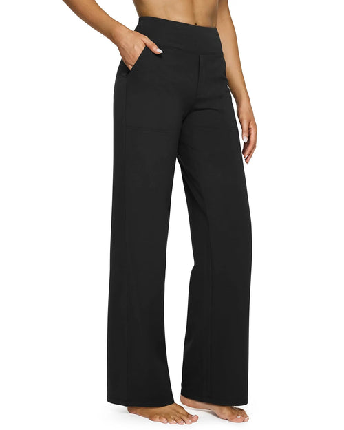 High-Waist-Hose mit weitem Bein