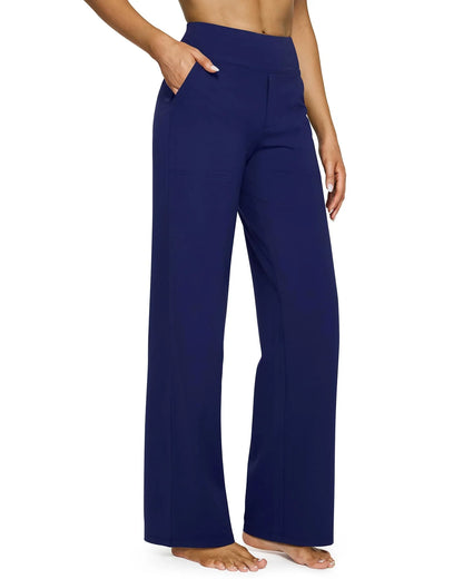 High-Waist-Hose mit weitem Bein